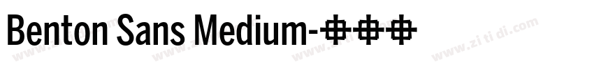 Benton Sans Medium字体转换